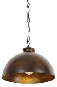 Lampă suspendată industrială rugină maro 35 cm - Magna Classic
