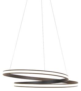 Lampă suspendată modernă neagră 74 cm cu LED - Rowan