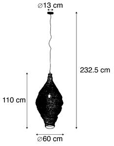 Lampă suspendată orientală aur 60 cm - Nidum L