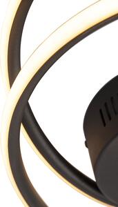 Plafoniera de design neagra cu LED 3 trepte reglabila - Rowan
