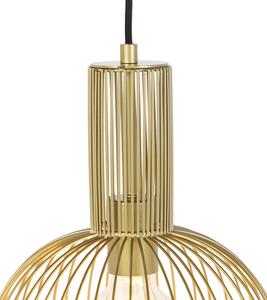 Lampă suspendată design auriu - Sârmă