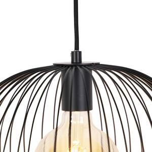 Lampă suspendată de design negru - Wire Knock