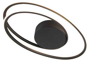 Plafoniera de design neagra cu LED 3 trepte reglabila - Rowan