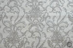 Tapet de vinil model Sevillе Decor alb-argintiu Art.5-0456