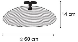Plafoniera orientală neagră 60 cm - Glan