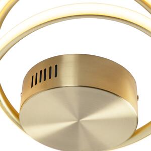 Plafoniera de design auriu cu LED 3 trepte reglabil - Rowan