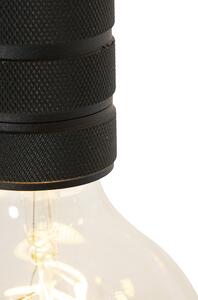Lampă suspendată design negru cu 9 lumini - Cavalux