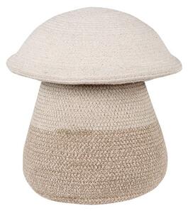 Coș de jucării pentru copii bej din material textil ø 33x38 cm Mama Mushroom – Lorena Canals