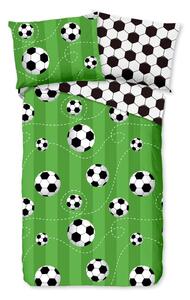 Lenjerie din bumbac pentru copii Bonami Selection Soccer, 140 x 200 cm