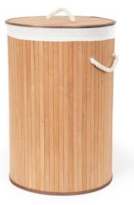 Coș rotund din bambus pentru rufe Compactor Round