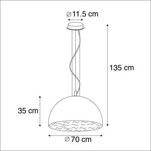 Lampă suspendată modernă albă 70 cm - Magna
