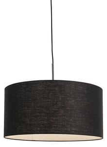 Lampă modernă suspendată neagră cu nuanță neagră 50 cm - Combi 1