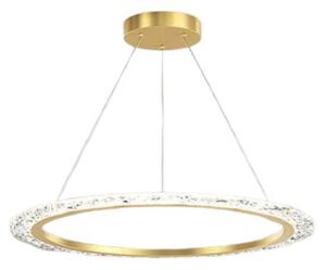 Lustra Qpih, LuminiLux ,Gold, 60cm , Kristal ,LED