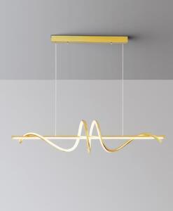 Lustra AuroraDesign, LuminiLux, Gold, 100 cm, Aluminiu