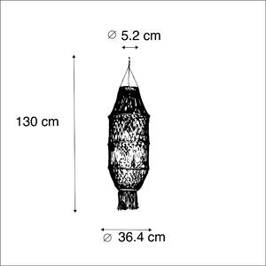 Abajur macrame natural 130 cm