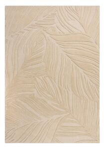 Covor din lână Flair Rugs Lino Leaf, 120 x 170 cm, bej