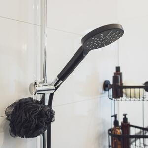 Pară de duș Wenko Saving, ø 12 cm, negru