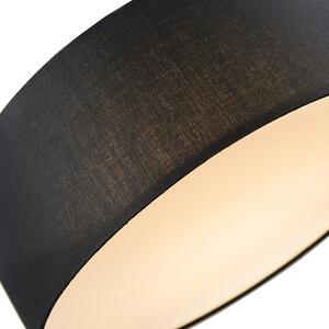 Plafoniera neagra 40 cm cu LED - Drum LED