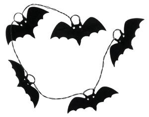 Lanț LED decorativ HALLOWEEN Retlux 10xLED/2xAA/alb cald 1,3m lilieci