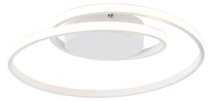 Lampă de plafon de design alb, cu LED în 3 trepte reglabilă - Krula