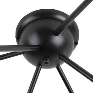 Plafoniera moderna neagra cu 6 lumini - Sputnik