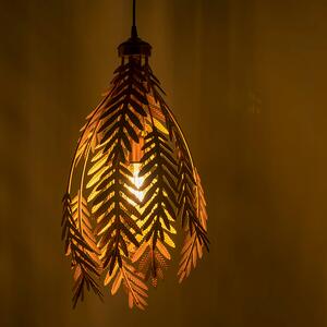 Lampă suspendată vintage cu 2 lumini de aur - Botanica