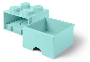 Cutie pătrată pentru depozitare LEGO®, albastru deschis