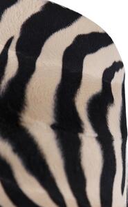 Abajur de velur zebra design 20/20/20 auriu interior