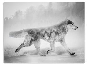 Tablou Styler Canvas Nordic Wolf, 75 x 100 cm