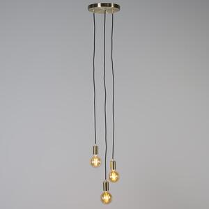 Lampă suspendată Art Deco aurie - Facil 3