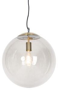 Lampa suspendata moderna alama cu sticla fum 40 cm - Ball
