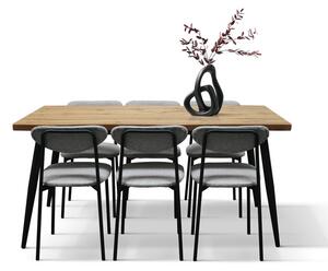 Set Geta masă 160 cm fixă + 6 scaune