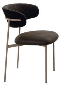 Scaun Mira, tesatura, structura metalica - GRI ANTRACIT