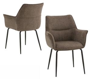 Scaun tip fotoliu NEBO, tesatura, structura metalica - MARO