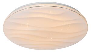 Lampă de plafon alb 38 cm incl. LED cu telecomandă - Damla