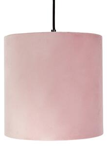 Lampă suspendată cu nuanțe de catifea roșie, verde și roz - Cava