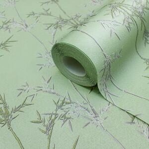 Vinyl wallpaper model Panda Fond, light green Art.1426 / 2
