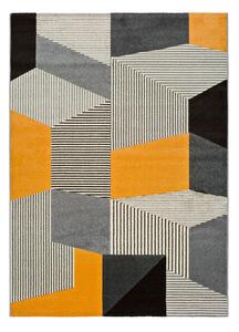 Covor Universal Leo Grey, 140 x 200 cm, gri-portocaliu
