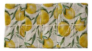 Set 4 șervețele textile Really Nice Things Lemons, lățime 40 cm