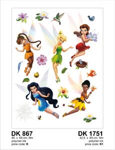 Sticker Zane Disney - Fairies - 65x85cm - DK867