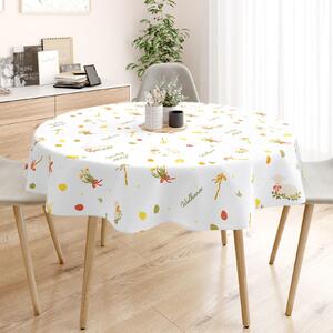 Goldea față de masă 100% bumbac solid - model 018 (pl) - rotundă Ø 150 cm
