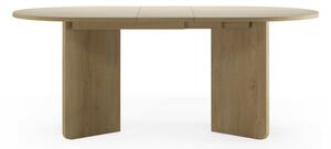 Masa dining extensibila, natur, din placa laminata, Lou