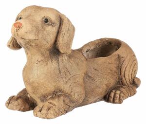 Cutie de flori Dachshund, ceramică MgO, 36 x 17 x21 cm