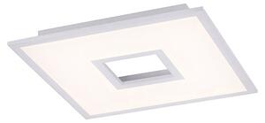 Lampă de plafon de design alb 45 cm incl. LED și dimmer RGB - Plăci
