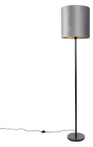 Lampă de podea modernă umbră neagră gri 40 cm - Simplo
