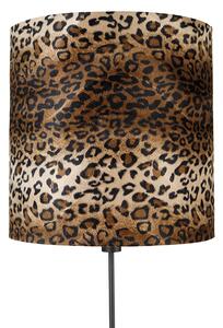 Lampă de podea umbră neagră design leopard 40 cm - Parte