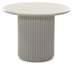 Masuta de cafea gri din MDF cu efect de marmura D60cm Livorno