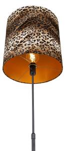 Lampă de podea umbră neagră design leopard 40 cm - Parte