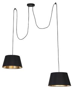 Lampă modernă suspendată neagră - Lofty