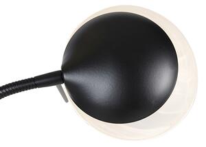 Lampă de podea neagră cu LED și dimmer cu lampă de citit dim to warm - Empoli